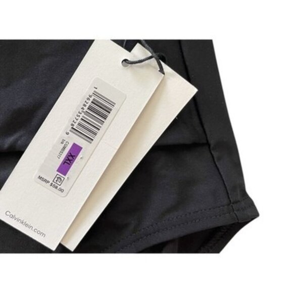 Calvin Klein Black High Waist Cross Over Swim Bikini Bottoms Size XXL $58 - Picture 3 of 4